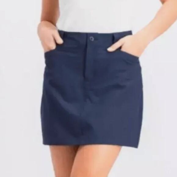 NWT Eddie Bauer Adventurer 2.0 Navy Skort Size 14 - Picture 1 of 10